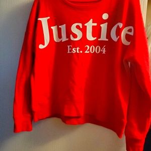 Justice sweatshirts